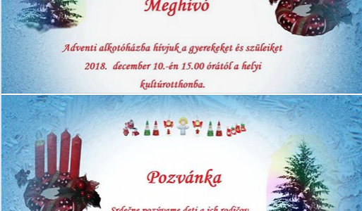 Adventné inšpirácie - Adventi alkotóház 2018 